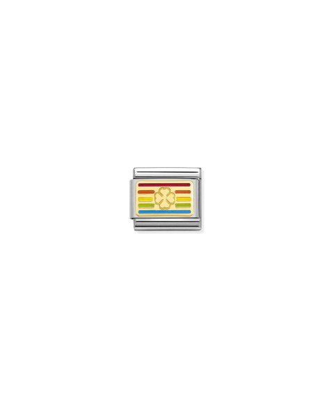 Nomination Composable Classic Rainbow Four-leaf Clover Acessório de Joia Link 030263/25