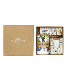 Castelbel Sardinha Set Sabonete Vela aromática Sais Marinhos e Limão Mulher 1-9063
