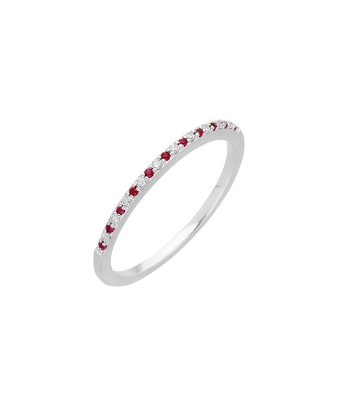 Encantus Rainbow Joia Anel Ouro 18K, Diamantes e Rubis Mulher 18KPEO328277164