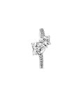 Pandora Double Heart Sparkling Joia Anel Mulher 191198C01