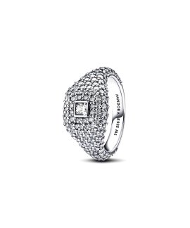 Pandora Pavé Square Joia Anel Mulher 193556C01