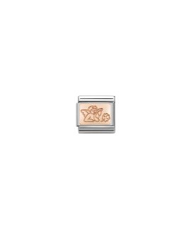 Nomination Composable Rose Gold Angel and Four-leaf Clover Acessório de Joia Link Mulher 430101/47