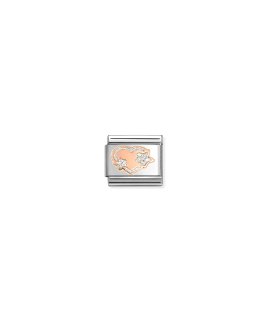 Nomination Composable Classic Silver Glitter Heart and Stars Link Mulher 430202/42