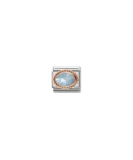 Nomination Composable Aquamarine Stone Acessório de Joia Link Mulher 430507/31