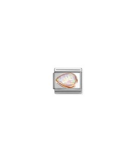 Nomination Composable Classic Pink Opal Drop Left Link Mulher 430513/38