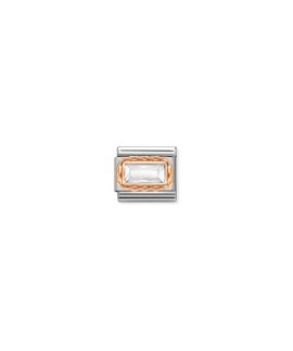 Nomination Composable Classic White CZ Link Mulher 430604/010