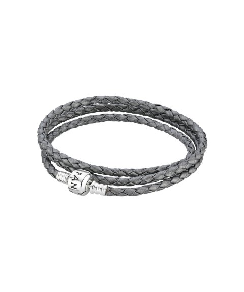 Pandora Moments triple Woven Leather Joia Pulseira Mulher 590705CSG-T