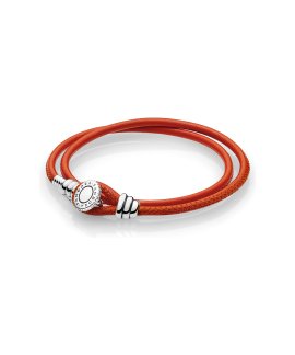 Pandora Moments Double Leather Joia Pulseira Mulher 597194CSO