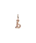 Pandora Rose Letter D Script Alphabet Joia Conta Pendente Pulseira Mulher 782534C01