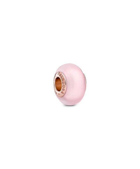 Pandora Rose Matte Pink Murano Glass Joia Conta Mulher 789421C00