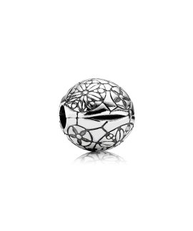 Pandora Abstract Floral Joia Conta Clip Mulher 791010