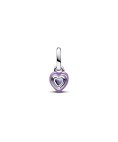 Pandora ME Purple Chakra Heart Mini Joia Conta Pendente Pulseira Mulher 793042C04