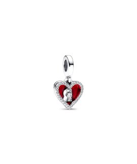 Pandora Red Heart and Keyhole Joia Conta Pendente Pulseira Mulher 793119C01