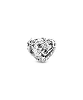Pandora Sparkling Entwined Hearts Joia Conta Mulher 799270C01