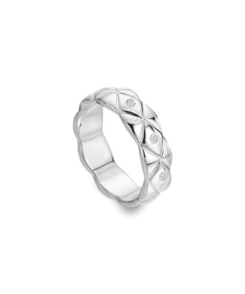 Hot Diamonds Quilted Joia Anel Mulher DR260