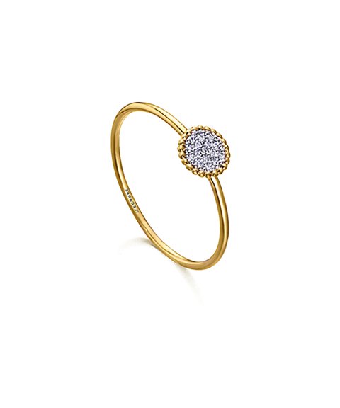 Lecarré Perle Joia Anel Ouro 18K e Diamantes Mulher GA144OA