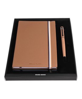 Hugo Boss Loop Camel Iconic Rollerball Caderno Set Homem HPHR352X