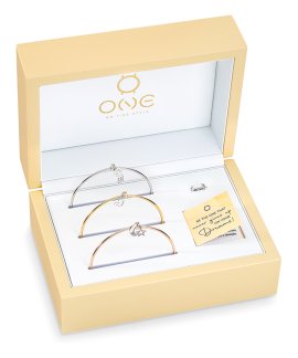 One Energy 3 Blessings Joia Pulseira Bangle Set Mulher OJEBPK013T