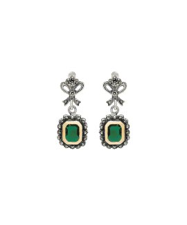 Portugal Jewels Laço Verde Marcassites Joia Brincos Mulher SEMC00443G