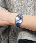 Swatch Monthly Drops Denim Blue Relógio Mulher SS08N100