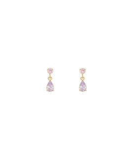 Unike Jewellery Matchy Pink and Lavender Joia Brincos Mulher UK.BR.1204.0178